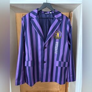 Wednesday Addams Blazer Nevermore Academy School Uniform, Halloween, Cosplay, XL